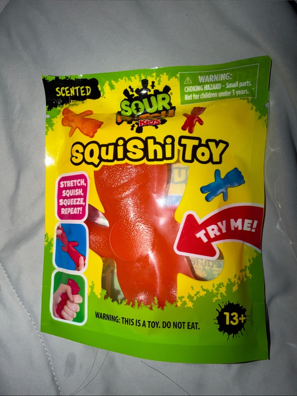 SOUR PATCH Squishi Toy - Orange Scented Stretchy Figure